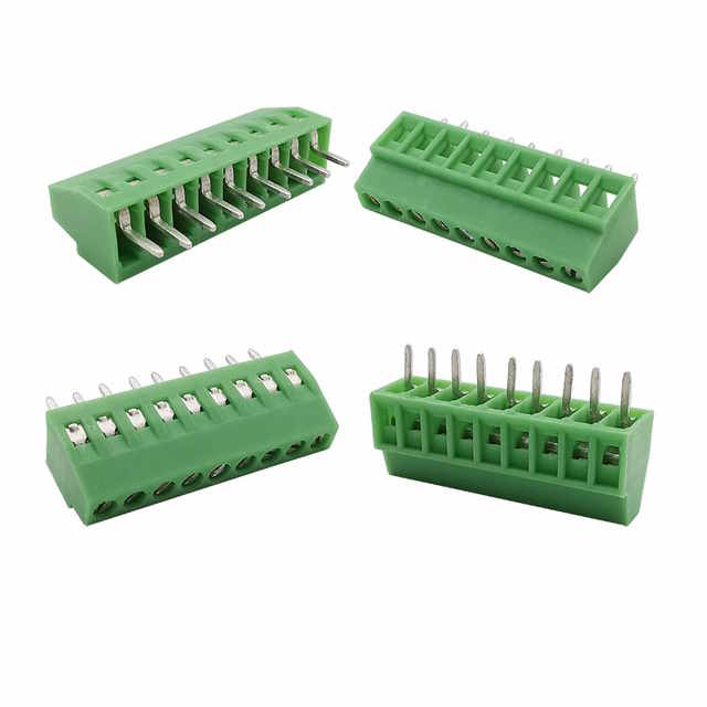 10x Bornes à vis 9 broches 2,54 mm 150V 6A pour câbles 26-18 AWG – Image 2