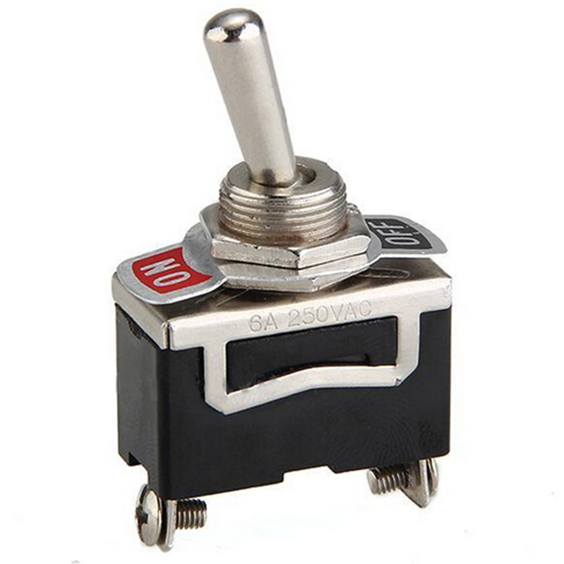 5x interrupteur à bascule 12V marche/arrêt 250VAC 6A style rétro – Image 2
