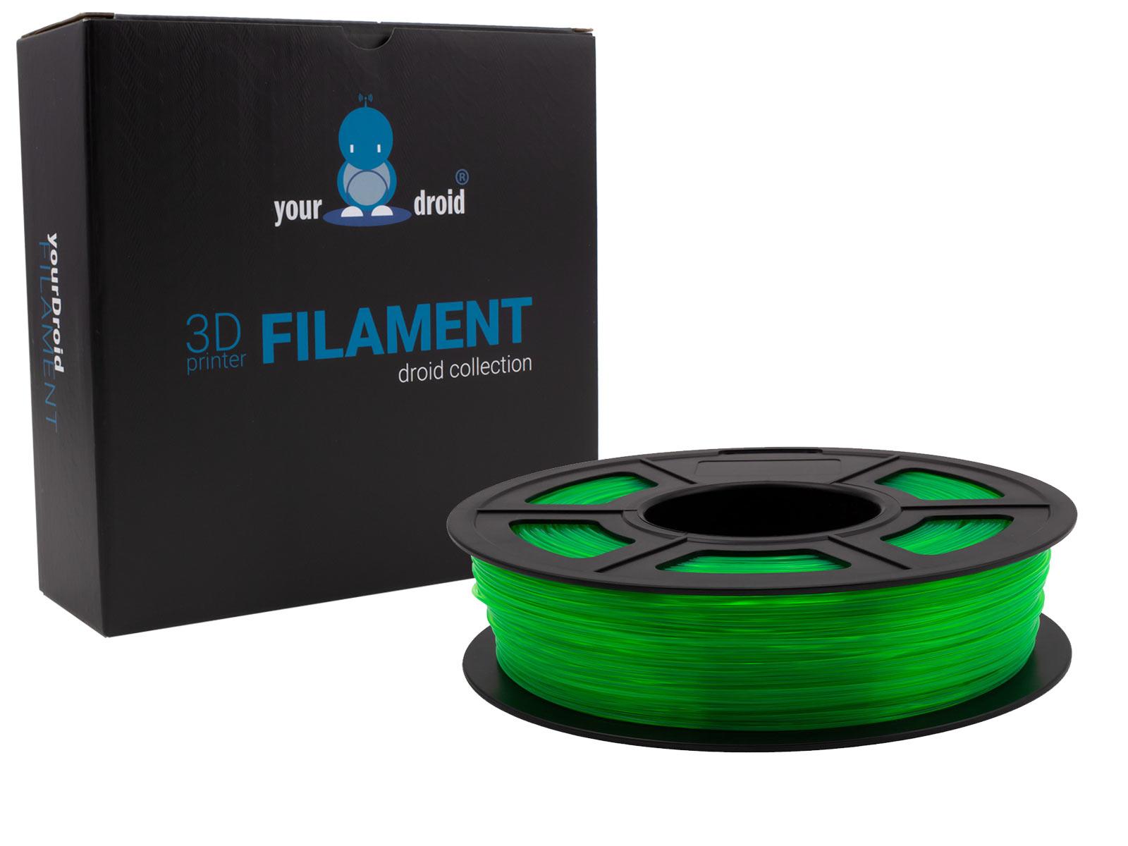 yourDroid Filament TPU Vert transparent 1.75mm 500g – Image 2