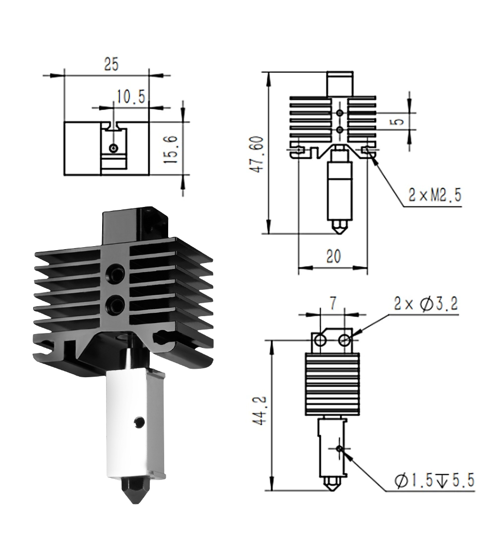 Hotend de mise à niveau pour Bambu Lab X1 – Image 5