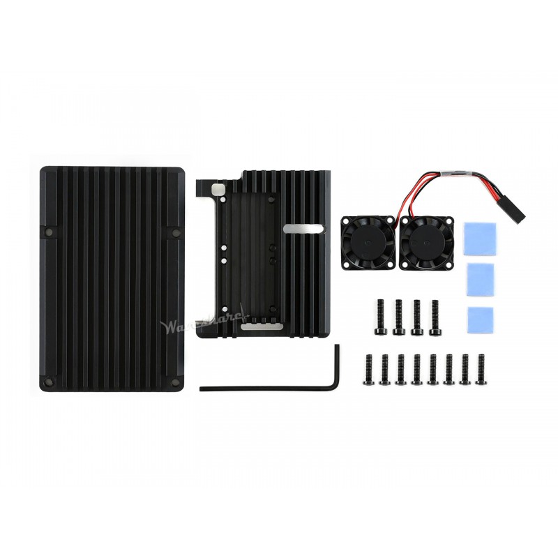 Boîtier en aluminium Raspberry Pi 4 avec double ventilateur – Image 6