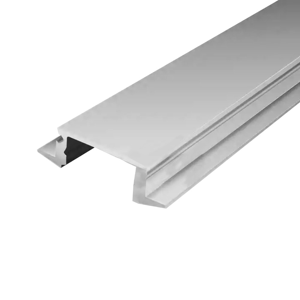 Profilé aluminium pour LED 1 m, encastrable 17x7 mm avec couvercle – Image 4