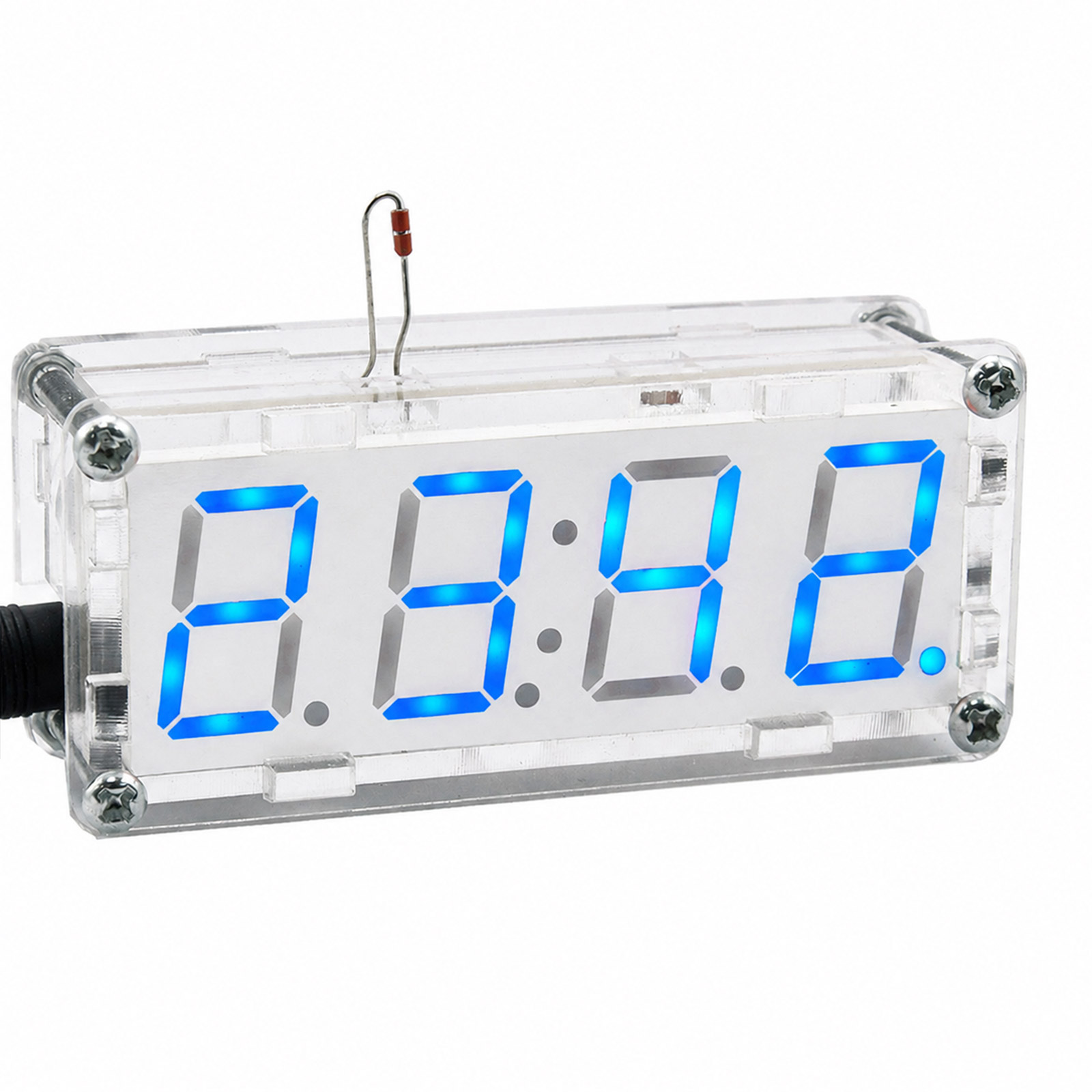 Kit Horloge électronique avec affichage 4 bits Bleu