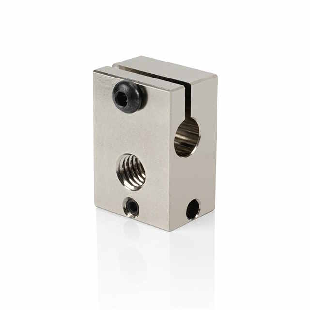 Bloc chauffant V6 cuivre plaqué nickel PT100 550°C