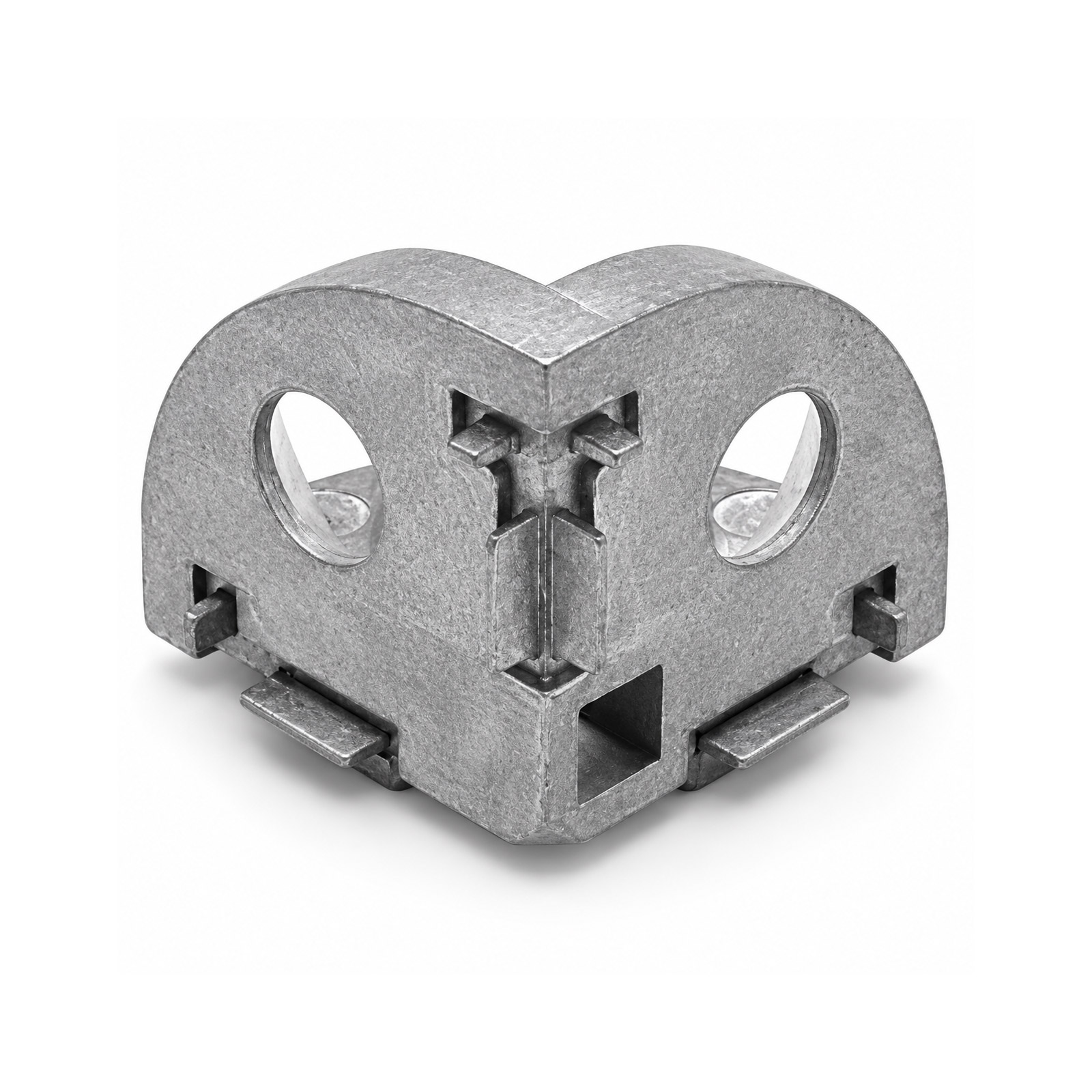 Connecteur d'angle avec couvercle pour profilés aluminium 3030