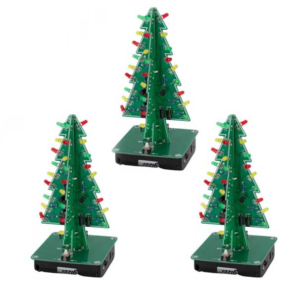 3x kit sapin de Noël à LED