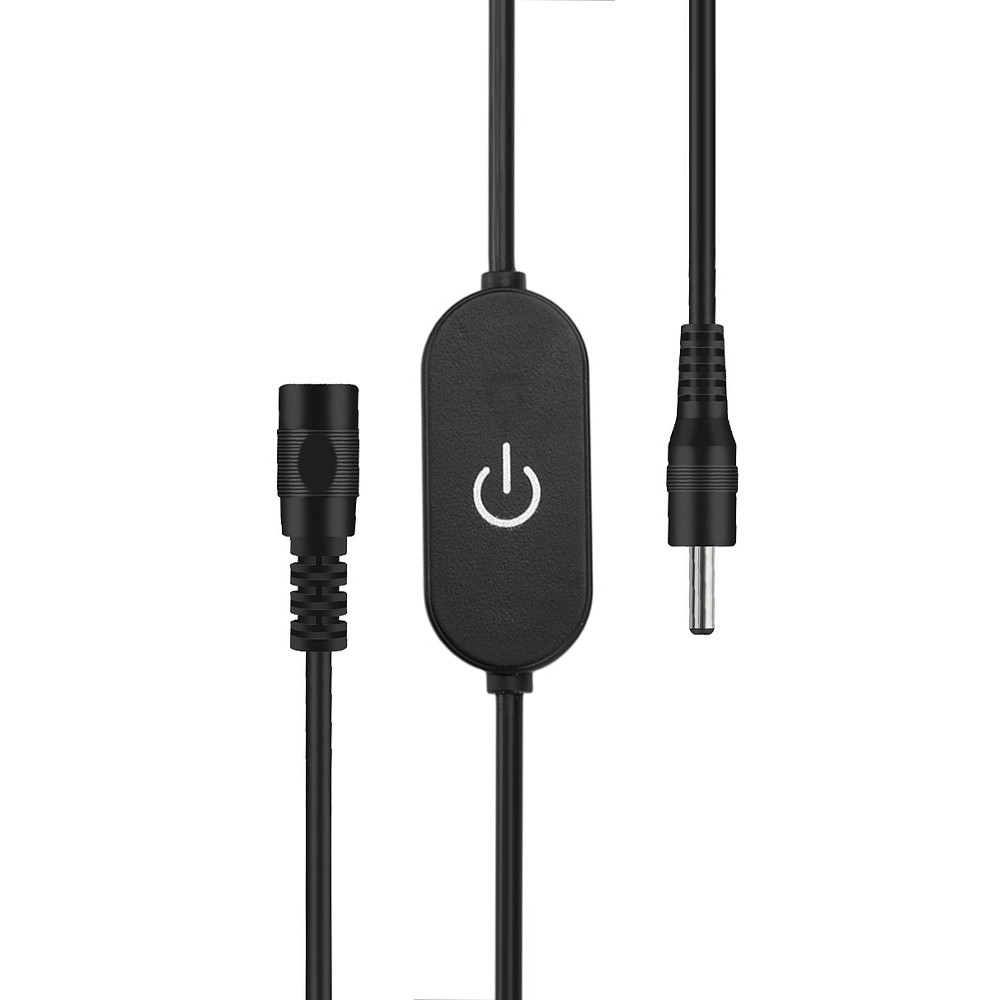 Interrupteur variateur tactile DC 12–24V 2A contrôleur de bande LED (Noir)