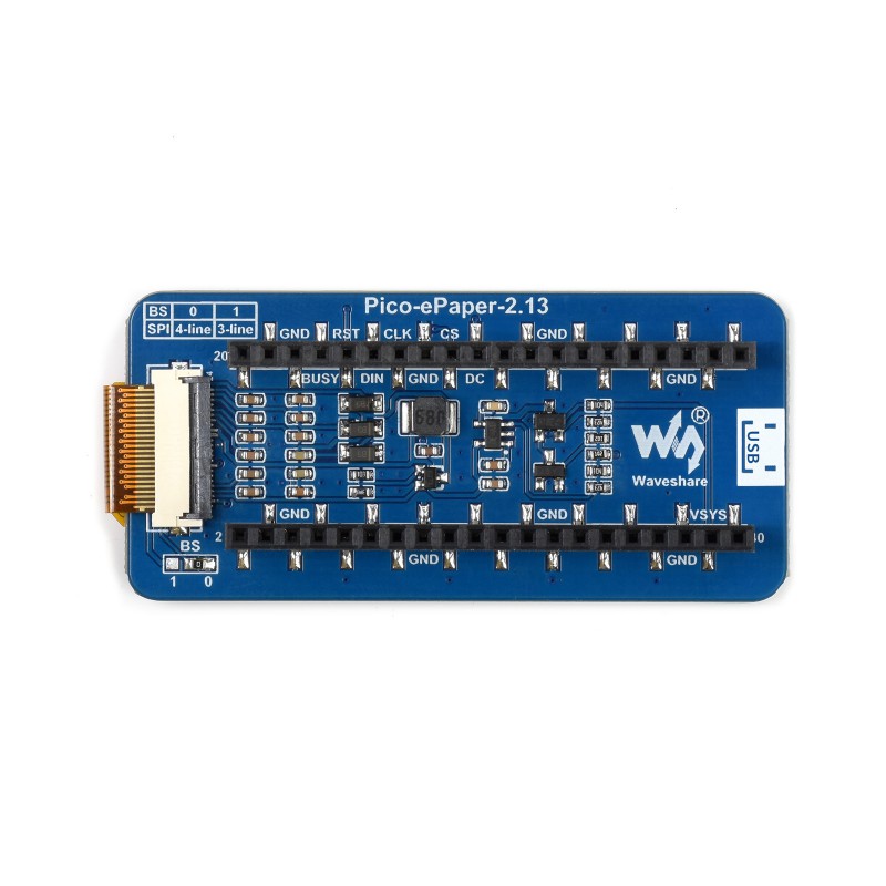 Waveshare 2.13" module d'affichage E-Paper (B) pour Raspberry Pi Pico 3 couleurs – Image 4