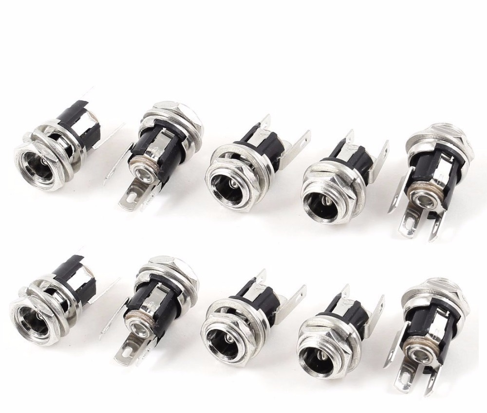 10x Prise DC encastrable 5.5x2.1mm