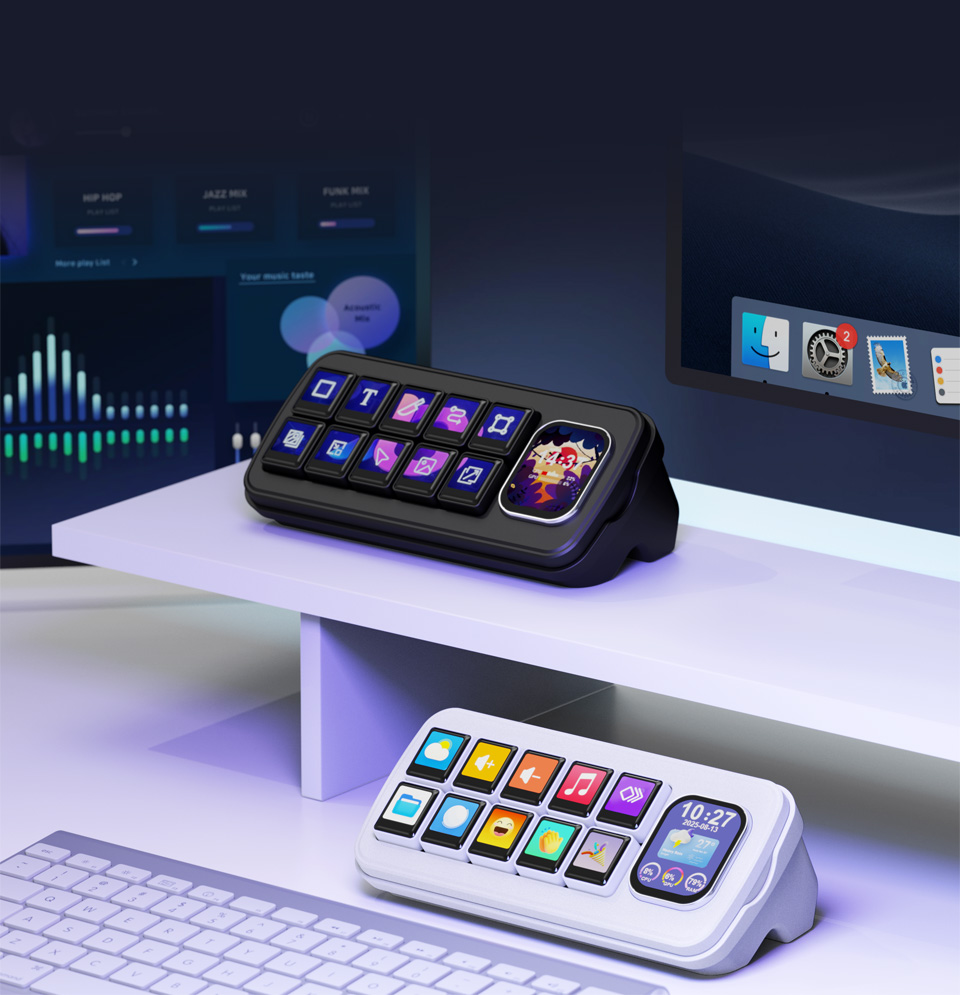 Waveshare MK10 Stream Deck contrôleur LCD à macros Noir – Image 8