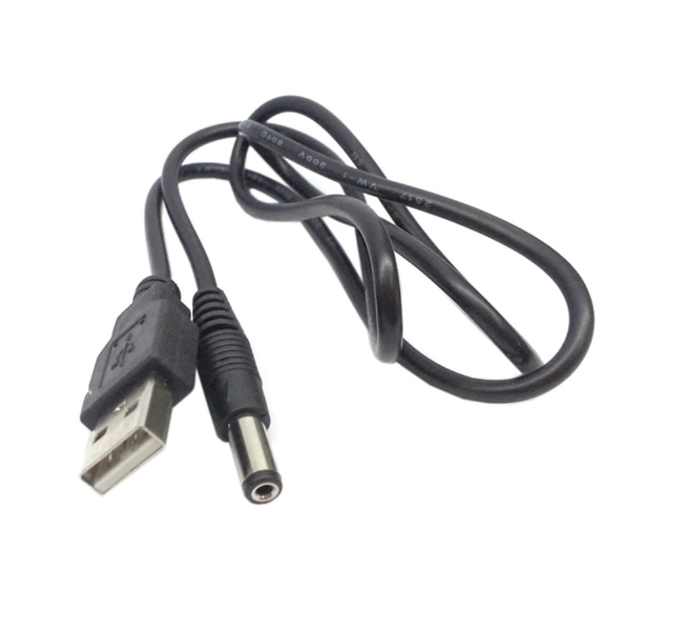 5x câble d'alimentation USB vers connecteur DC femelle 5,5 x 2,5 mm 100 cm – Image 4