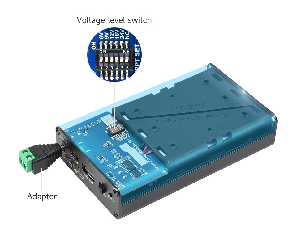 Waveshare Solar Power Manager (C) pour 3x 18650 – Image 5