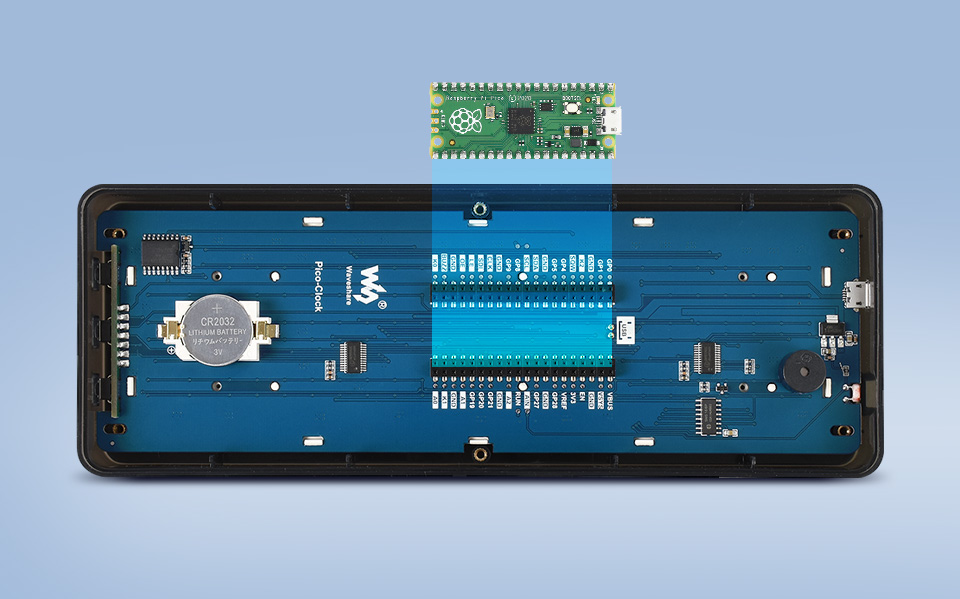 Waveshare Horloge électronique pour Raspberry Pi Pico – Image 7