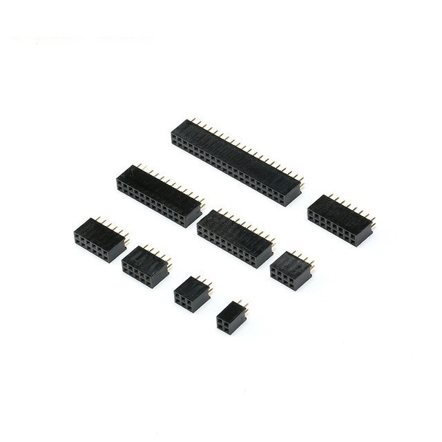 Assortiment de barrettes femelles à double rangée 2,54 mm Female Header Socket 90 pièces