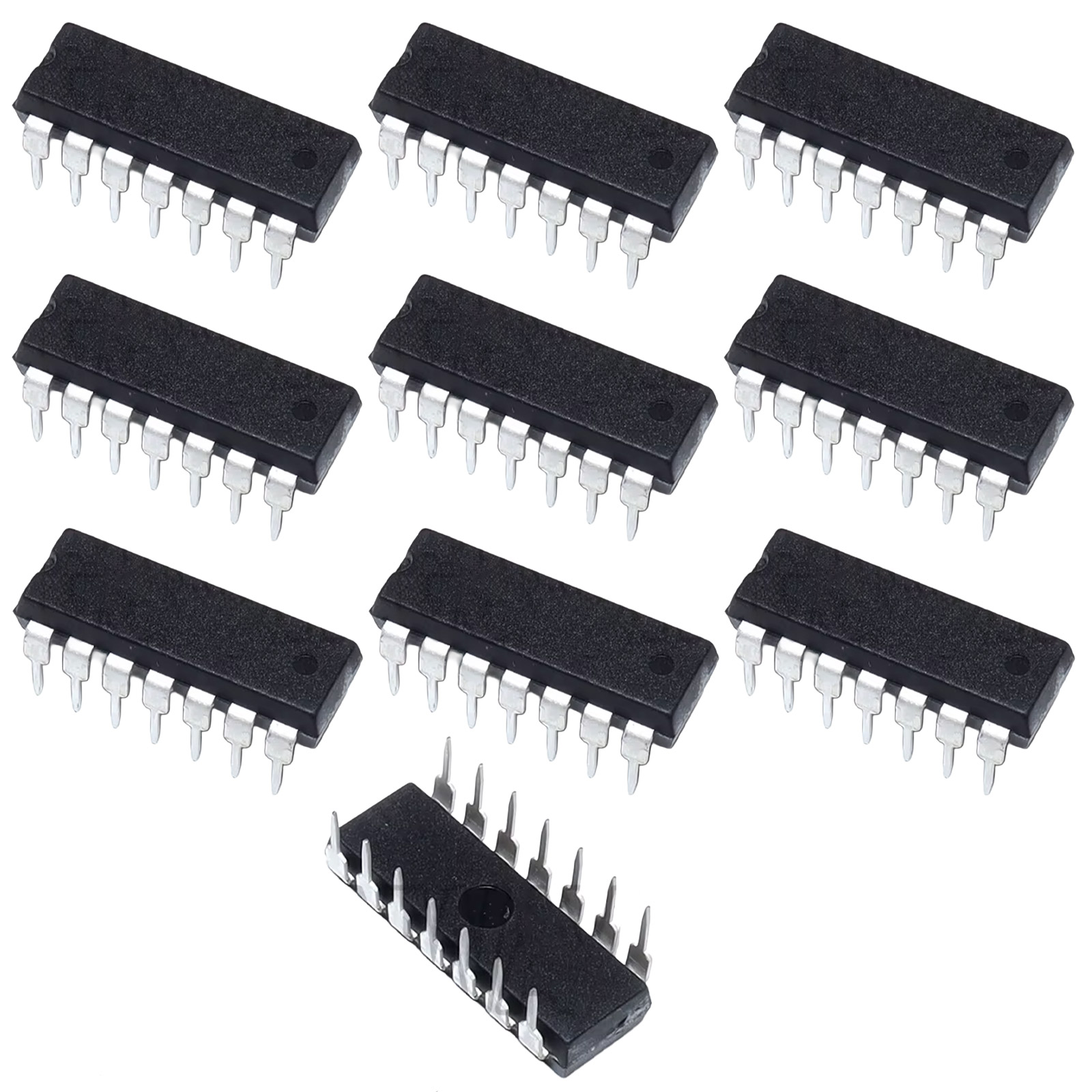 10x SN74HC00N – Circuit intégré Quad 2-Input NAND Gate DIP-14, composant logique CMOS 74HC00