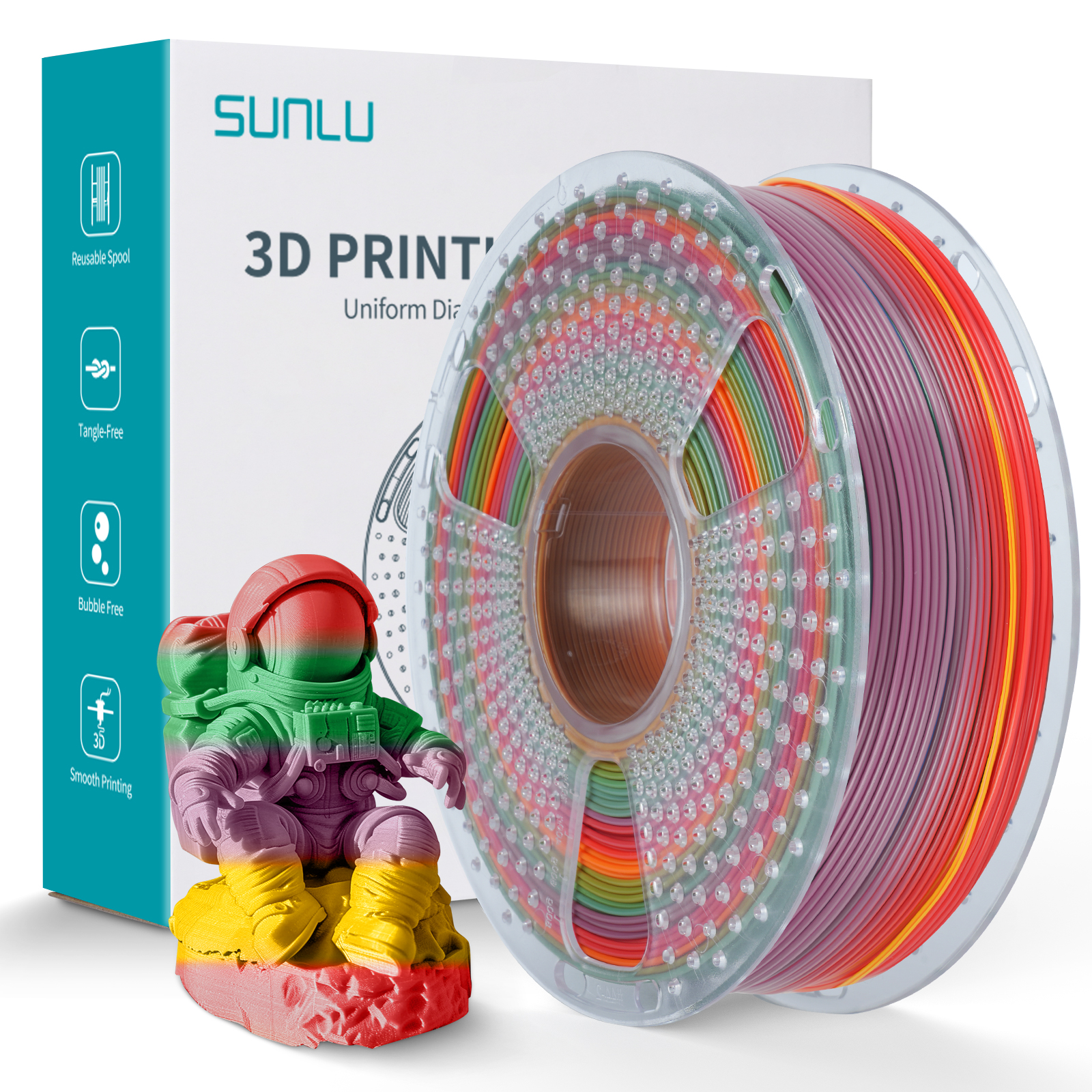 Filament Sunlu PLA Rainbow 01 1,75 mm 1 kg