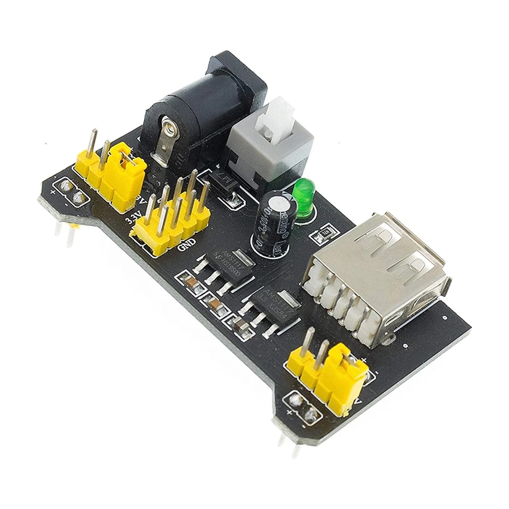 Module d'alimentation MB102 pour plaques d'essai 3,3V et 5V