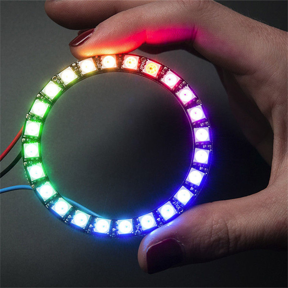 Anneau LED RGB 24 bits WS2812 5V similaire Neopixel – Image 5