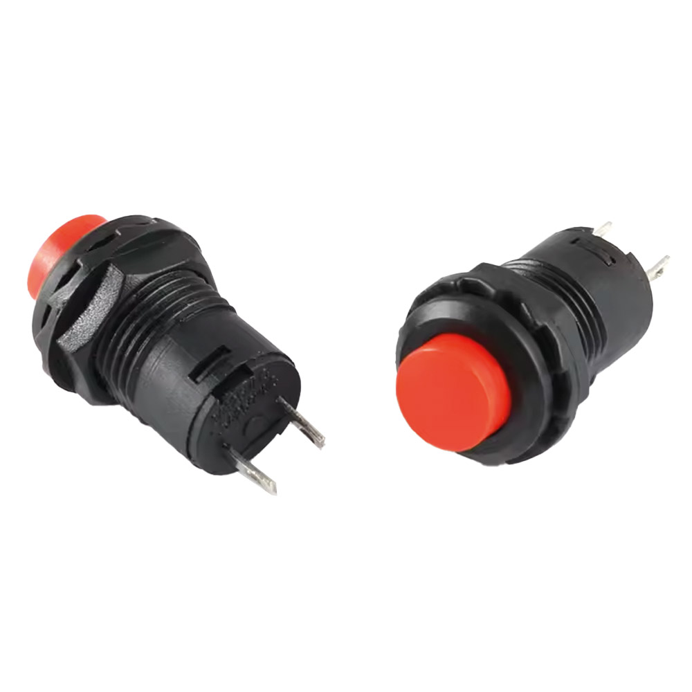 5x interrupteur poussoir à enclenchement 12 mm DS-428 Rouge – Image 2