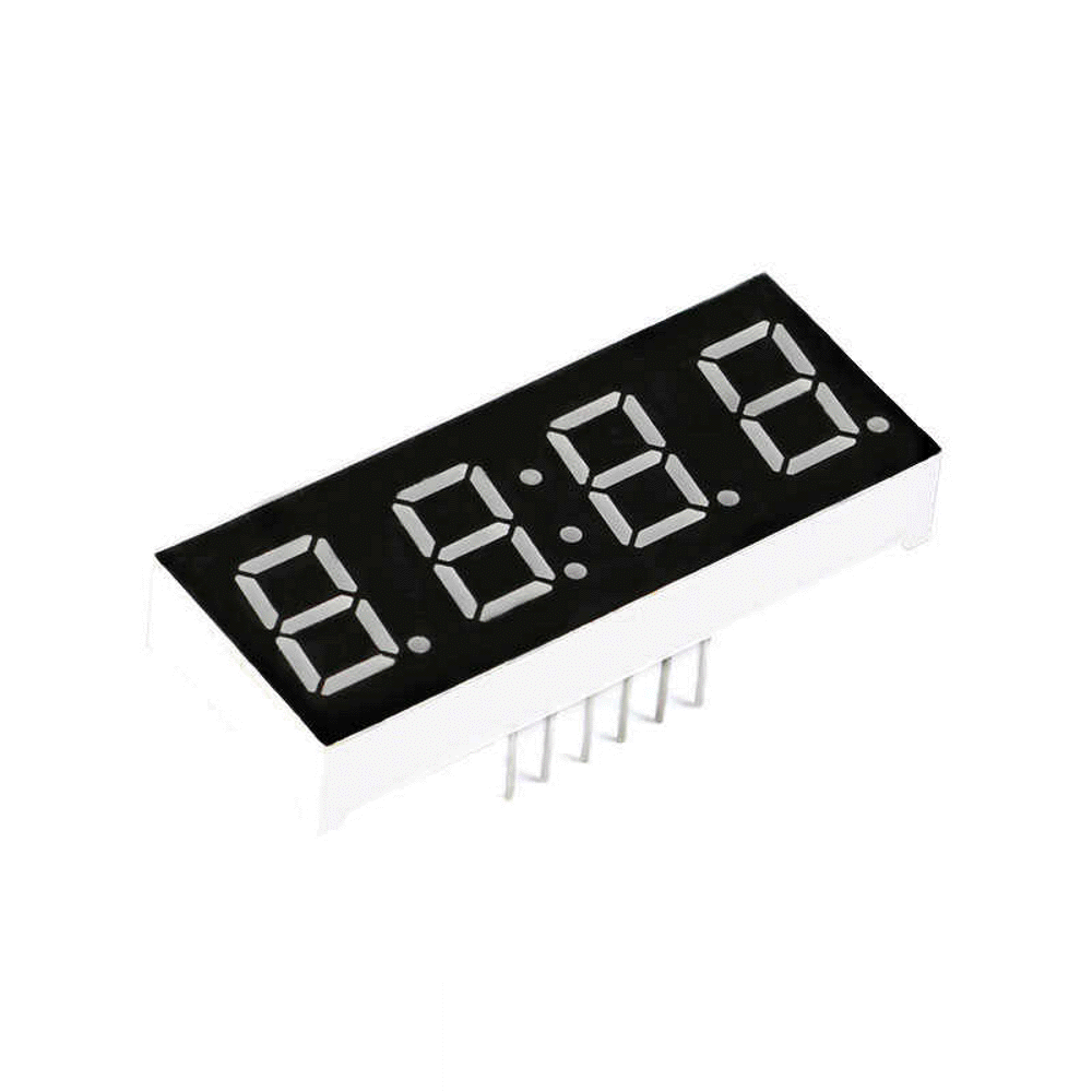 Affichage horaire 7 segments 4 bits Clock Rouge Cathode commune