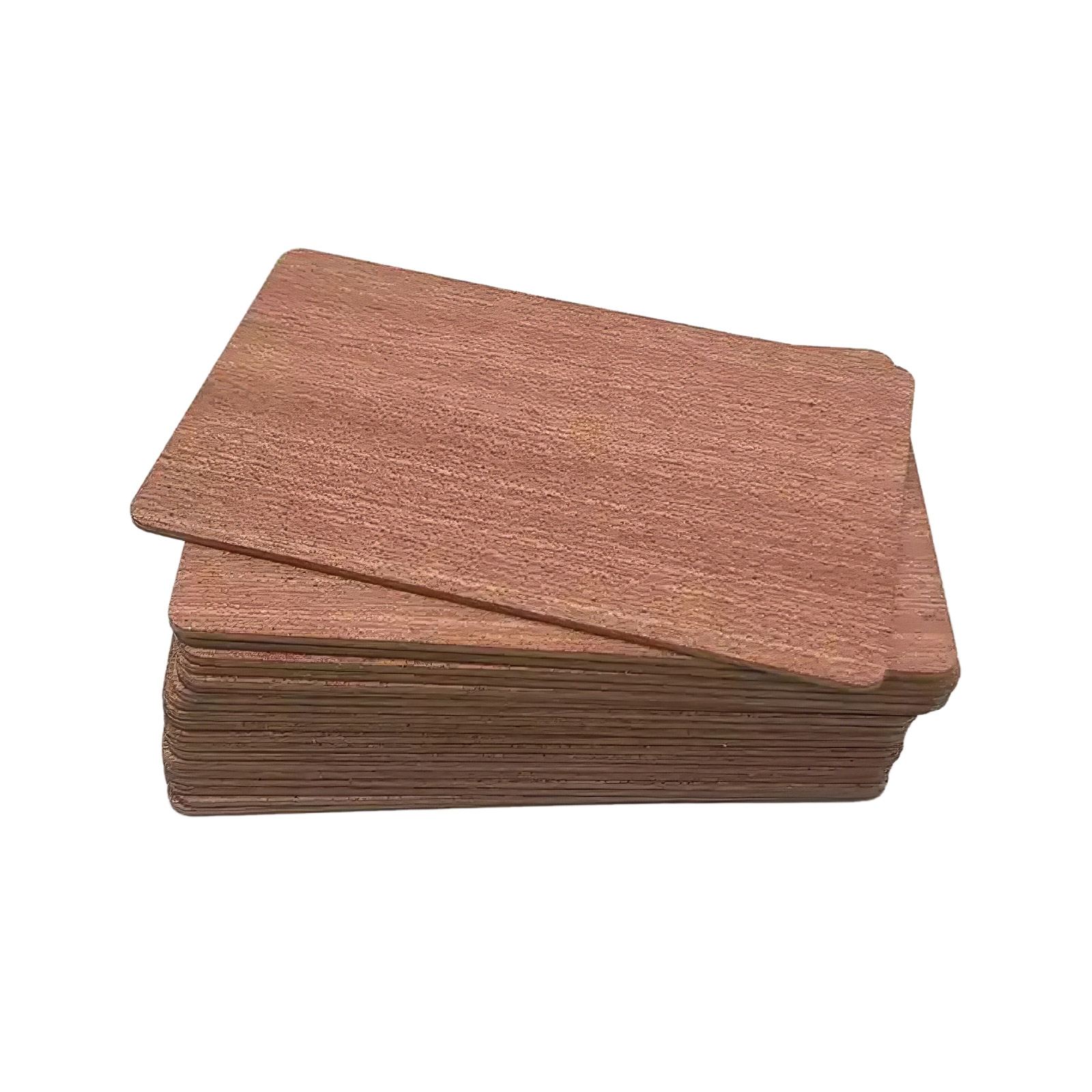 10 cartes RFID NFC213 en bambou 13,56 MHz (Sapele) – Image 2