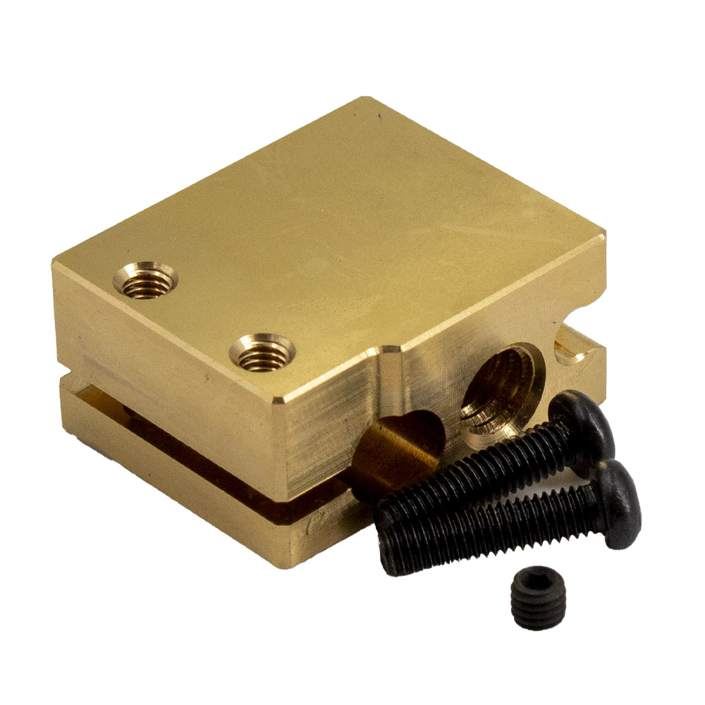 Bloc chauffant High Flow PT100 compatible Volcano en cuivre plaqué nickel