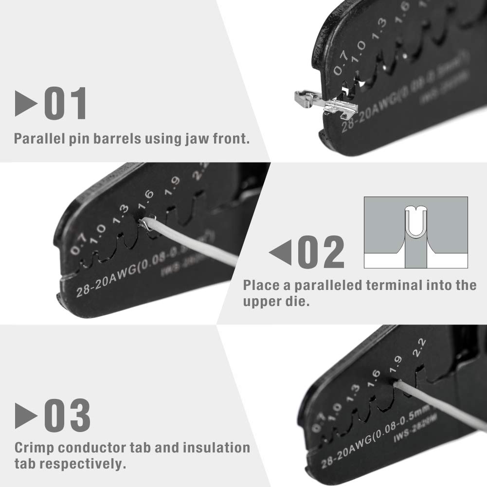 Pince à sertir IWISS 2820M 28-20 AWG – Image 5
