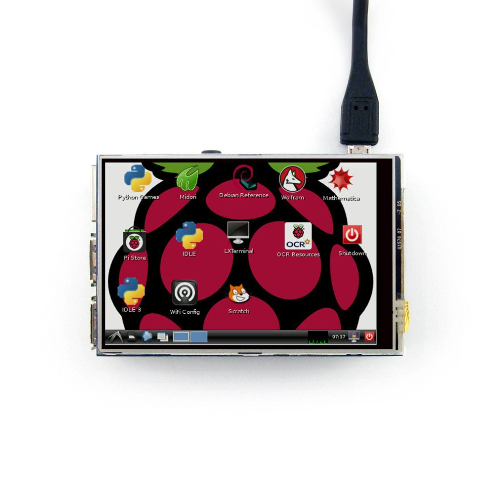 Écran tactile TFT LCD 3,5" Plug-and-Play pour Raspberry