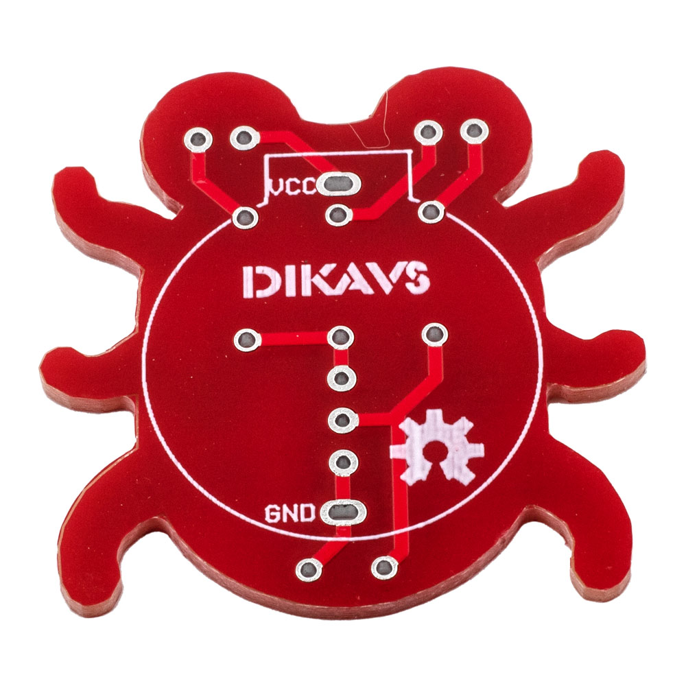 Kit scarabée avec yeux LED kit de soudure pour débutants (rouge) – Image 2