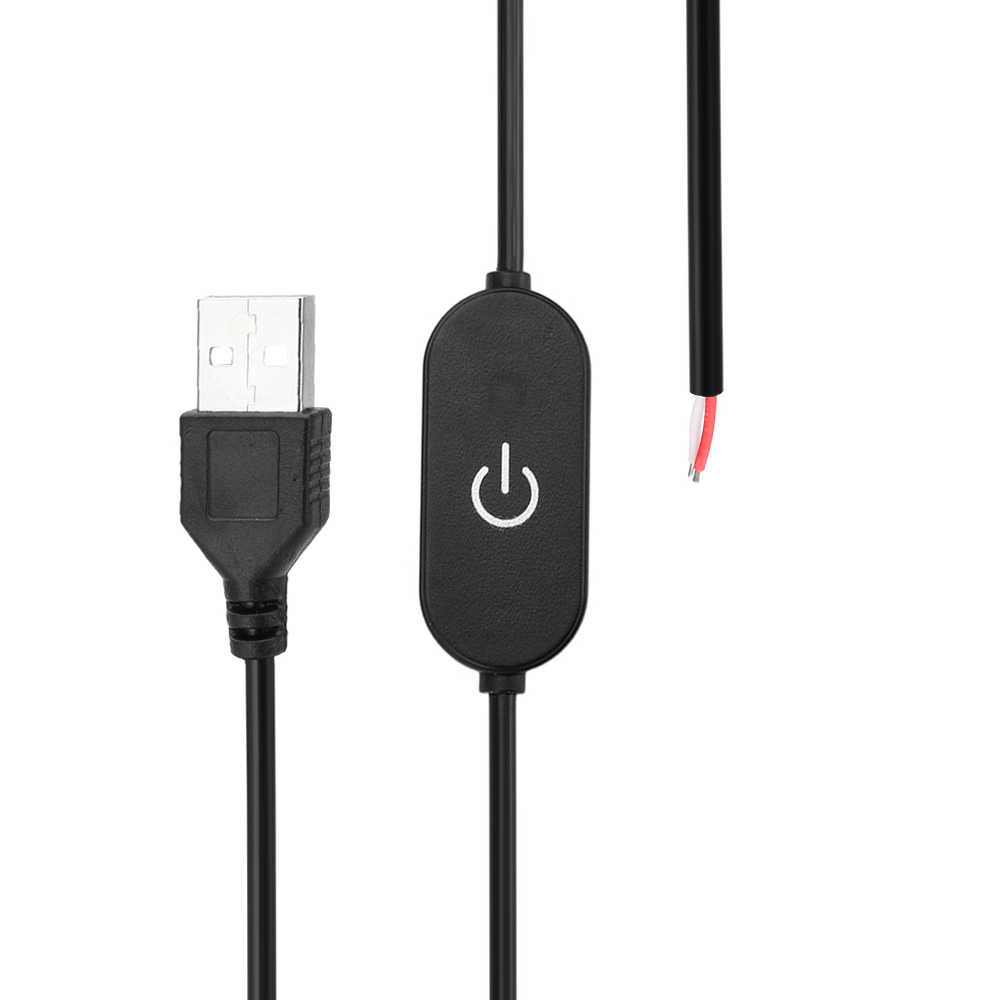 Interrupteur tactile USB variateur 5V 2A contrôleur de bande LED (Noir)