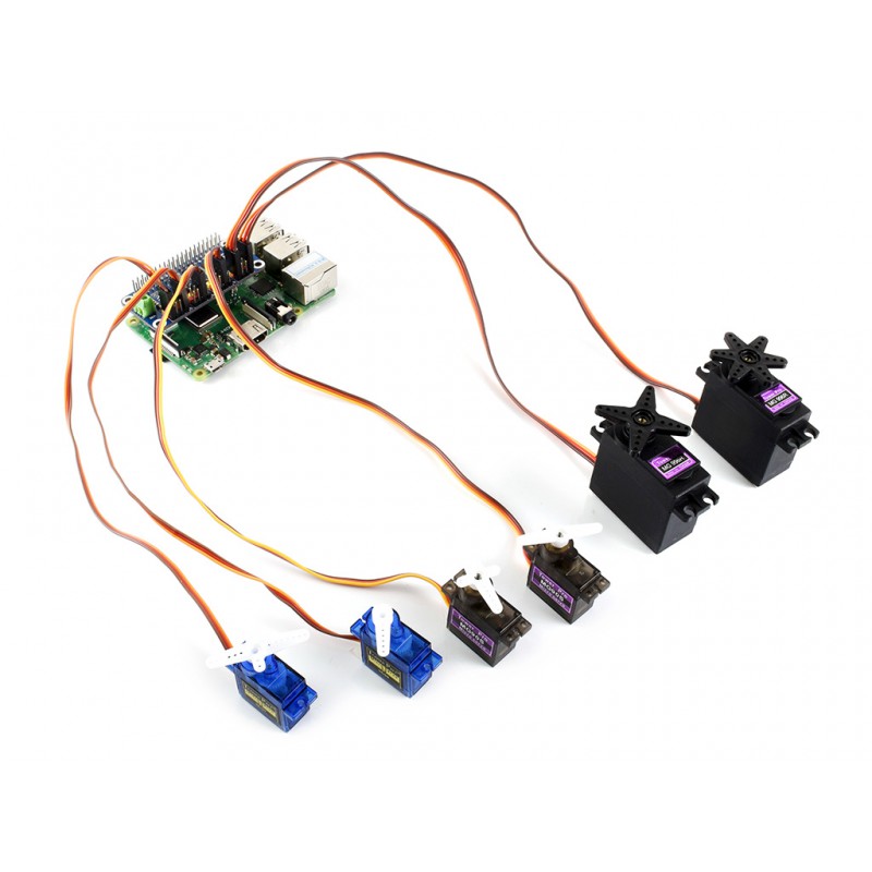 Chapeau Servo Driver pour Raspberry Pi 16 canaux 12 bits, I2C – Image 4