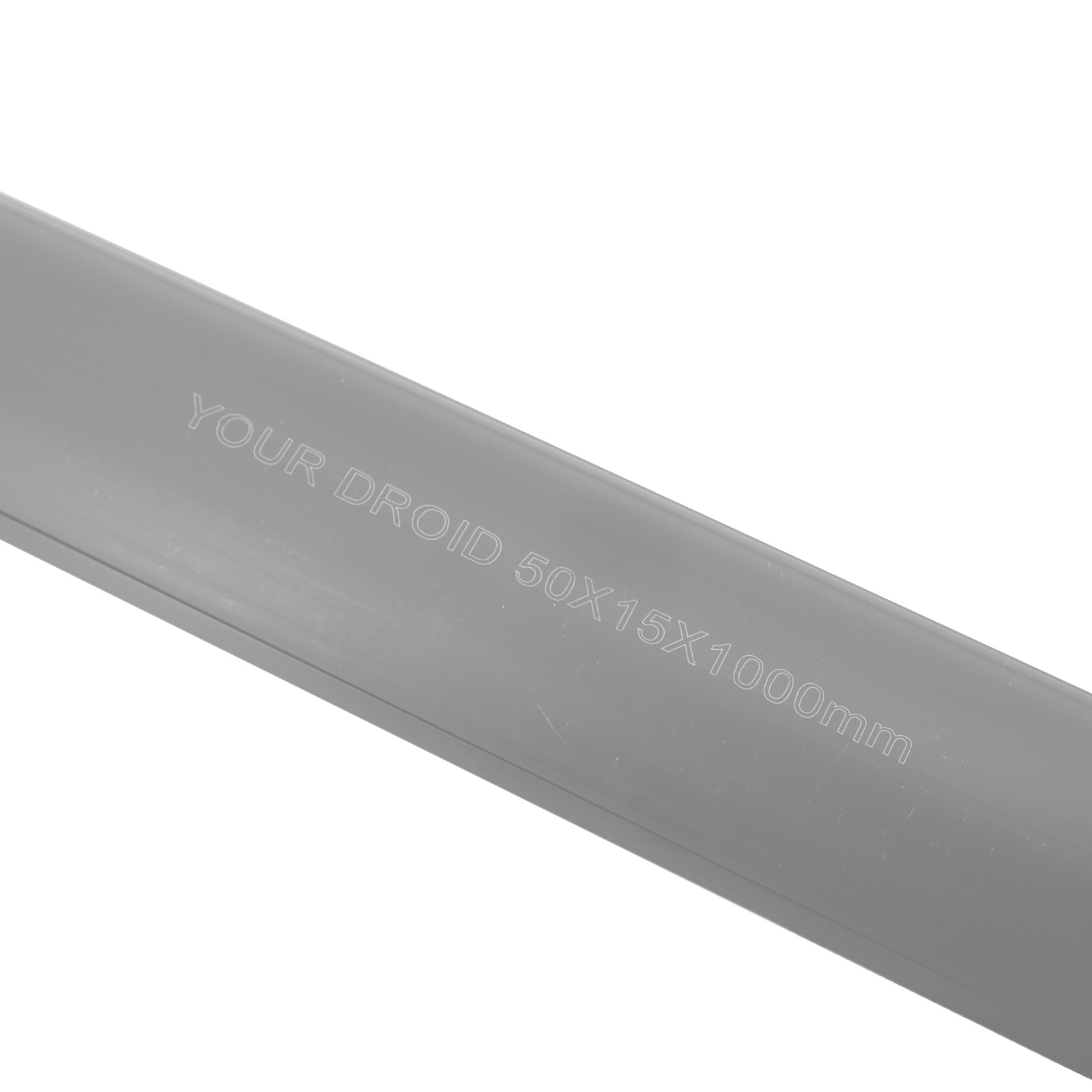 Goulotte de sol 15x50mm 1m gris autocollante – Image 2