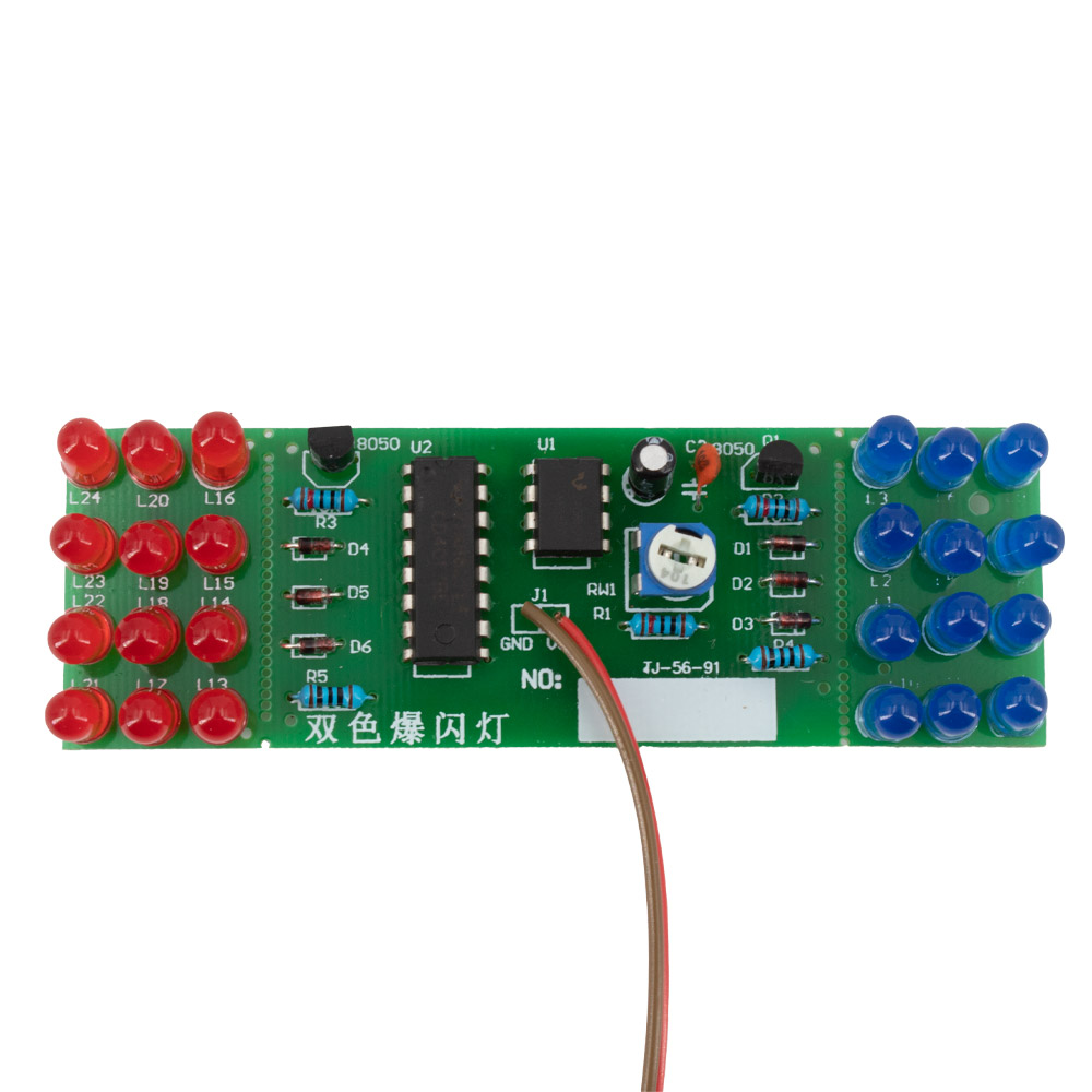 Kit stroboscope LED rouge / bleu