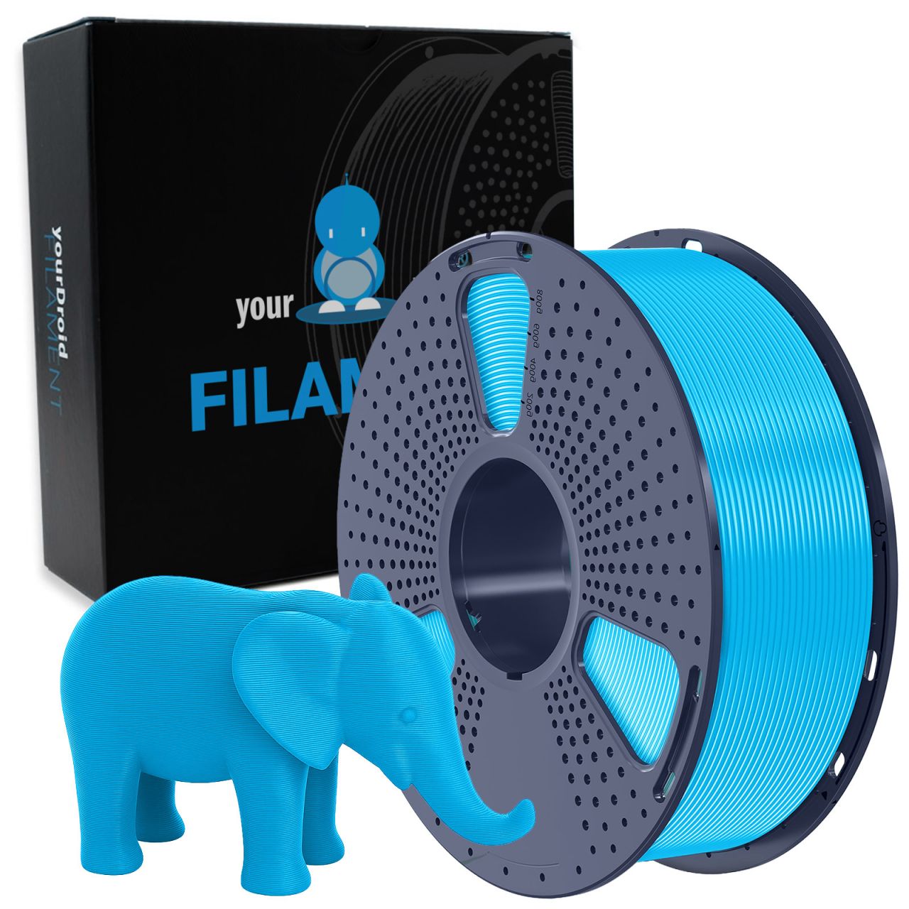 Filament PLA yourDroid Cyan 1,75 mm 1 kg