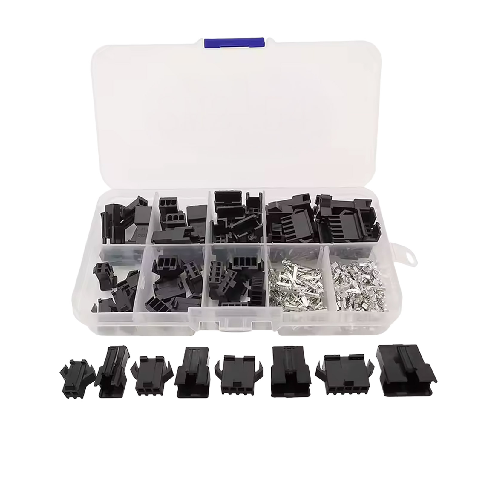 Kit de boîtiers à sertir SM 2,54 mm avec contacts 200 pièces