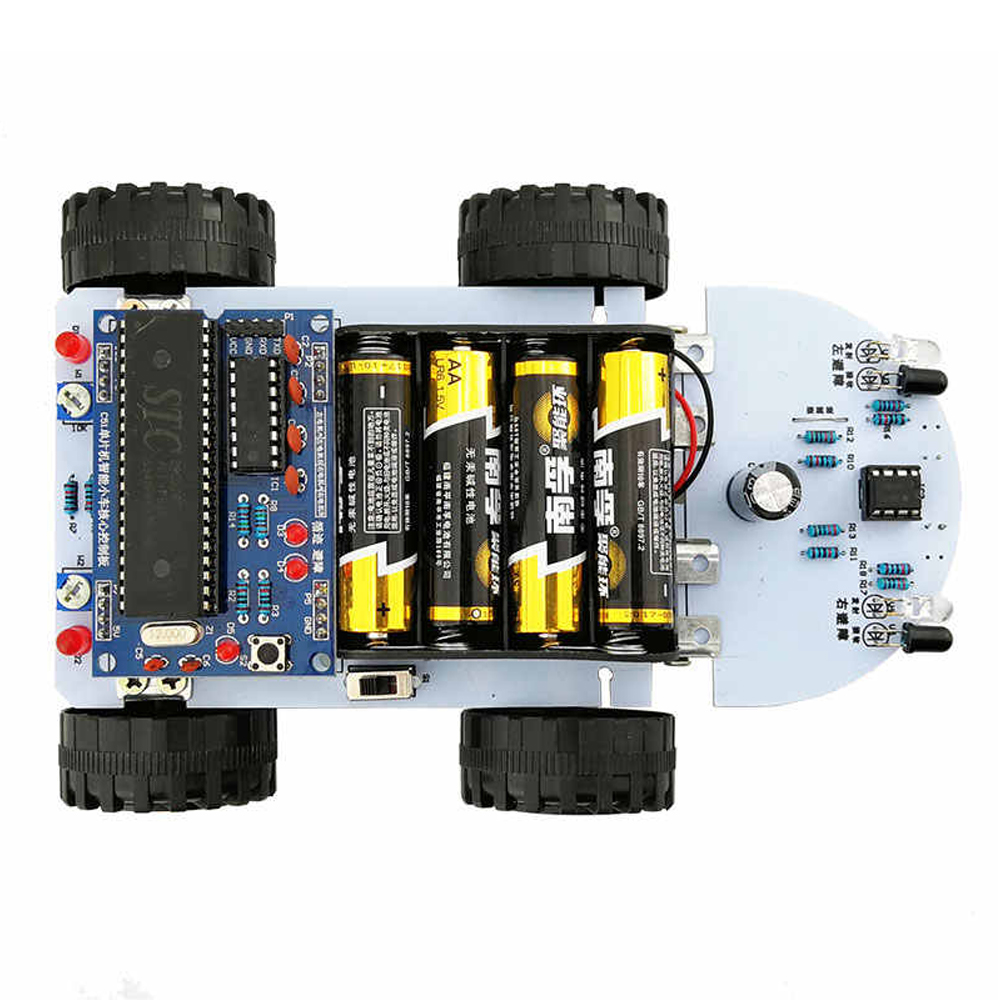 Kit Voiture intelligente avec suivi de ligne et évitement d'obstacles STC89C52 – Image 2