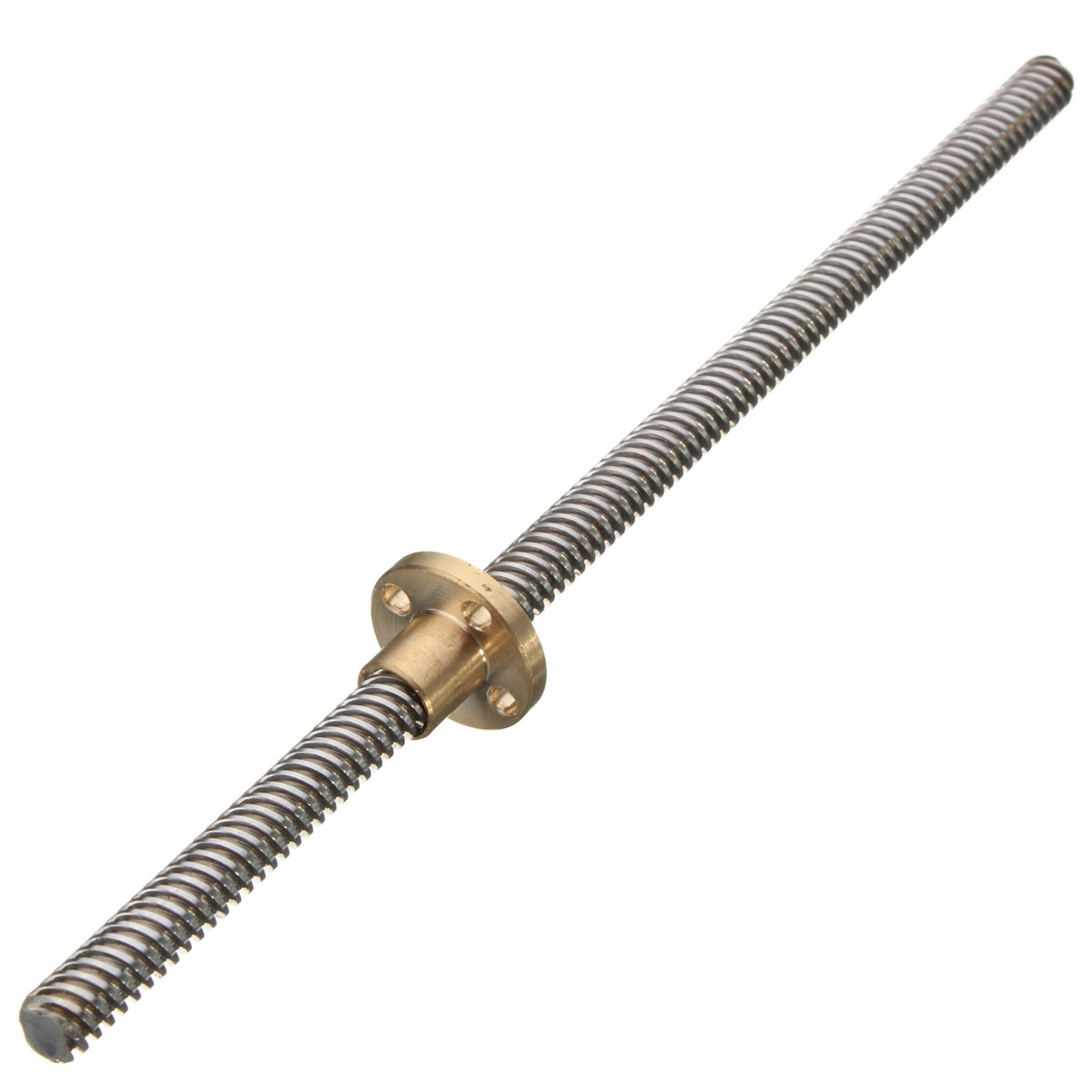 Tige filetée trapézoïdale 400x8 mm avec écrou en laiton
