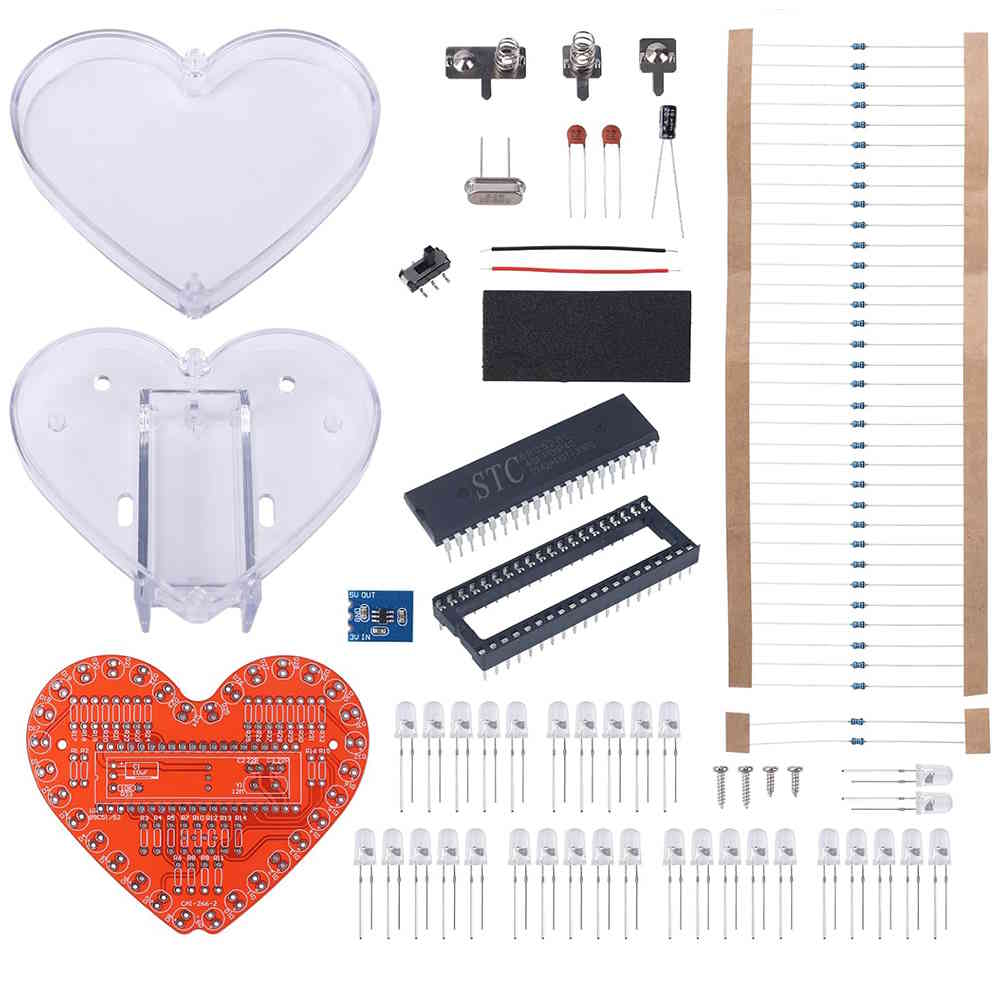 Kit Cœur LED multicolore avec boîtier – Image 2