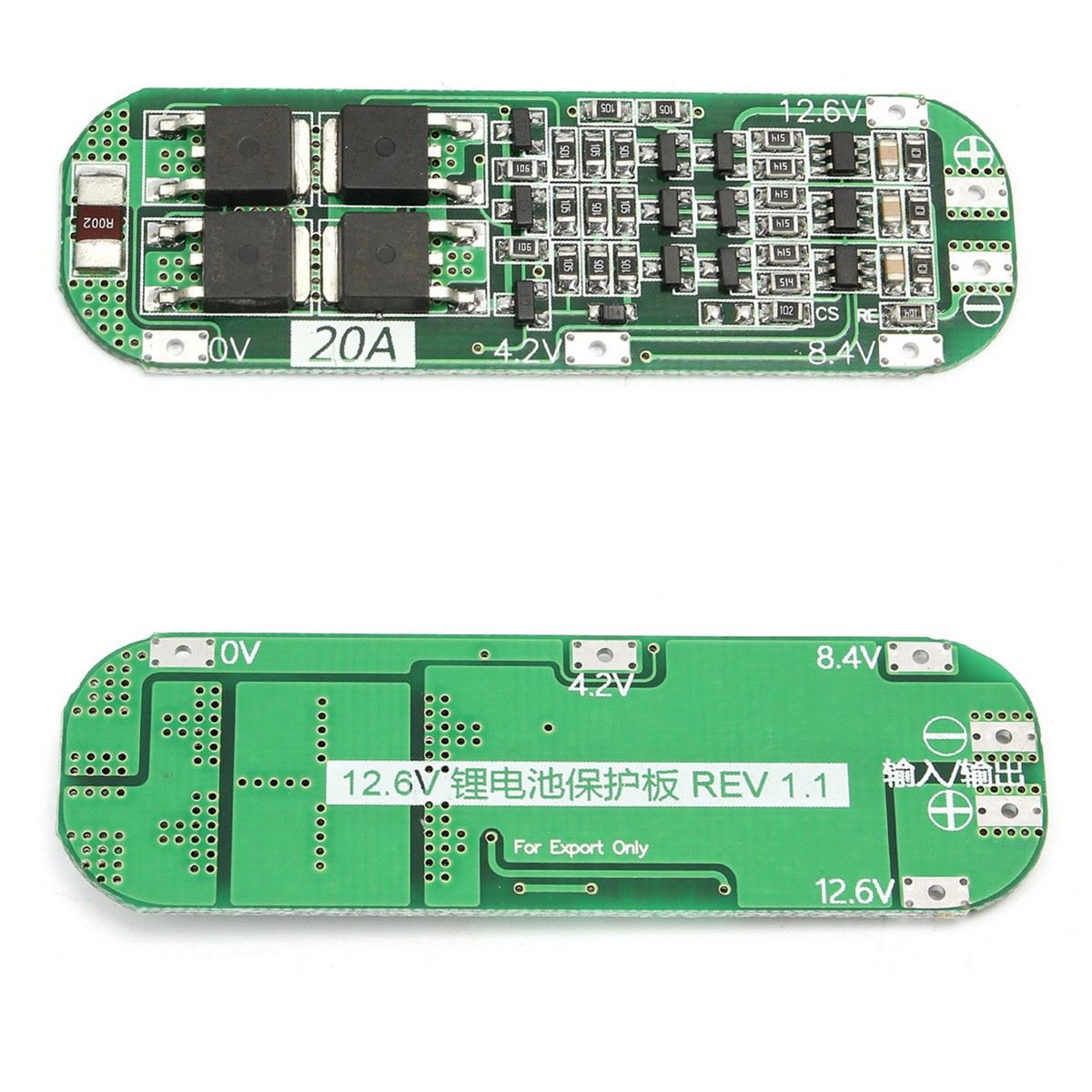Carte PCB BMS 3S 20A pour batterie Li-ion Lithium 18650 12,6V avec protection des cellules – Image 3