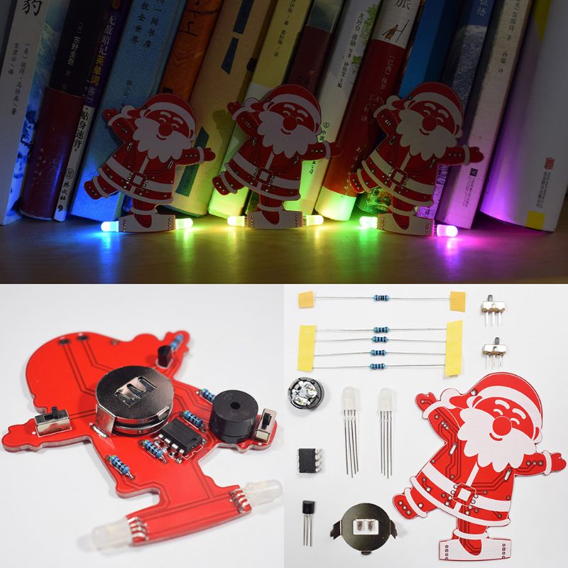 Kit porte-clés LED Père Noël avec motif clignotant – Image 5