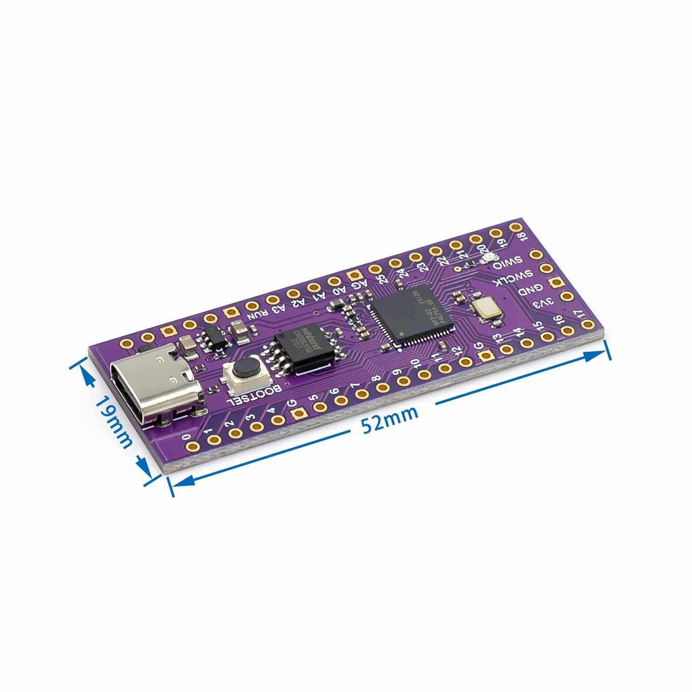 Carte de développement Pico RP2040 4MB USB-C – Image 2