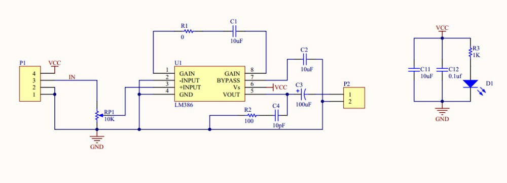 Module amplificateur audio LM386 20x avec résistance réglable – Image 3
