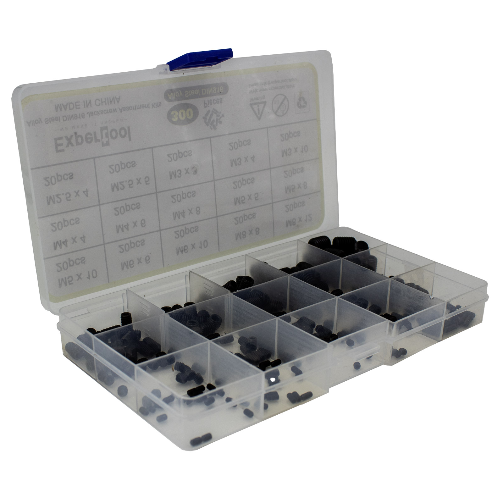 Assortiment de vis sans tête 300 pièces