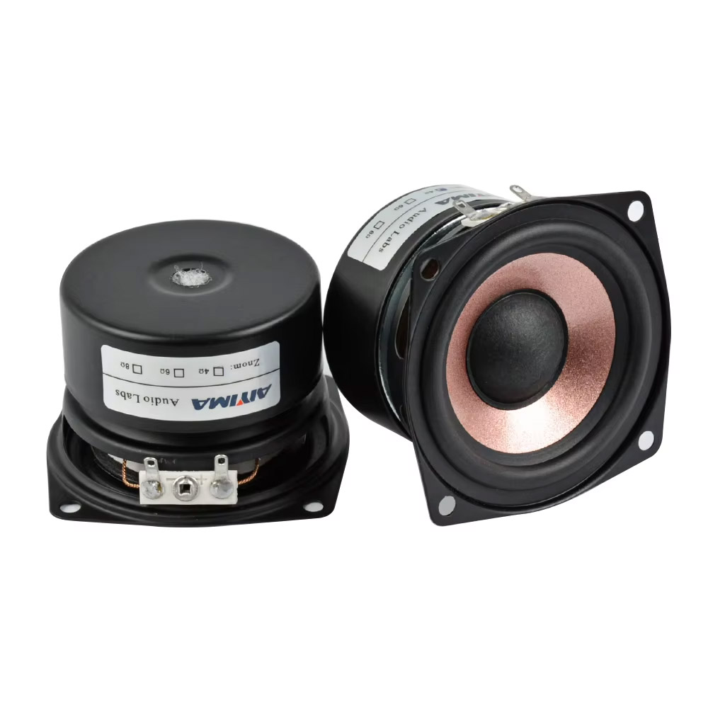 AIYIMA 2x Haut-parleurs HiFi 2,5 pouces 4 Ohm 15W Full Range Ensemble d'enceintes audio – Image 2