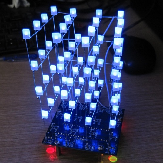 Kit cube LED 4x4x4 bleu – Image 4