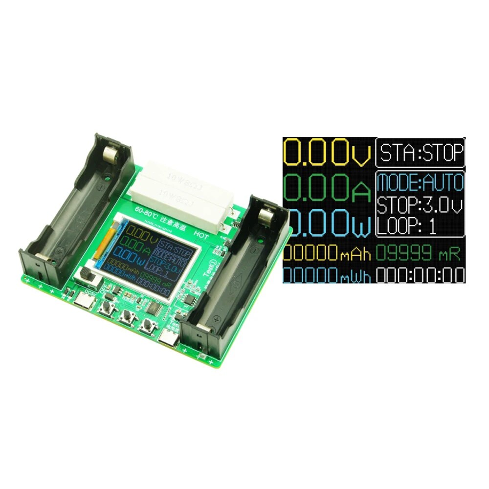 Testeur de capacité de batterie pour accumulateur lithium 18650 3,7-4,2V mAh mWh – Image 2