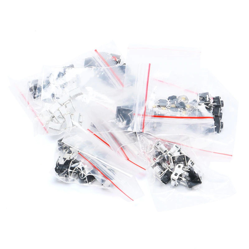 Kit de micro-interrupteurs / boutons poussoirs CMS/THT 120 pièces 12 tailles – Image 2