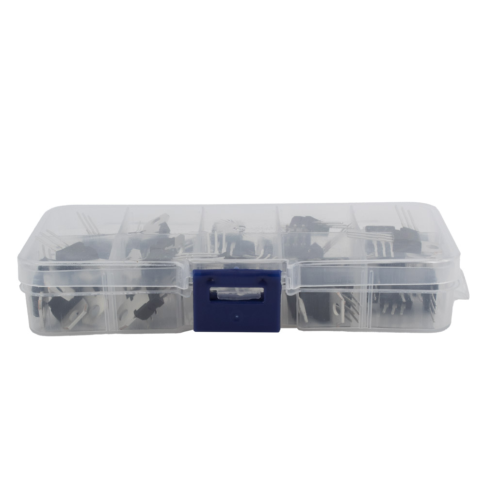 Kit de régulateurs de tension 50 pièces à 10 modèles L7805/7806/7812/7824/LM317 – Image 2