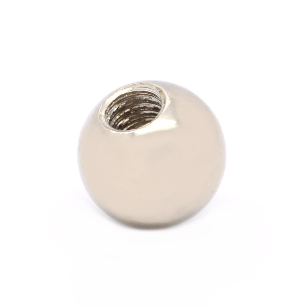 Bille en acier inoxydable avec filetage M4