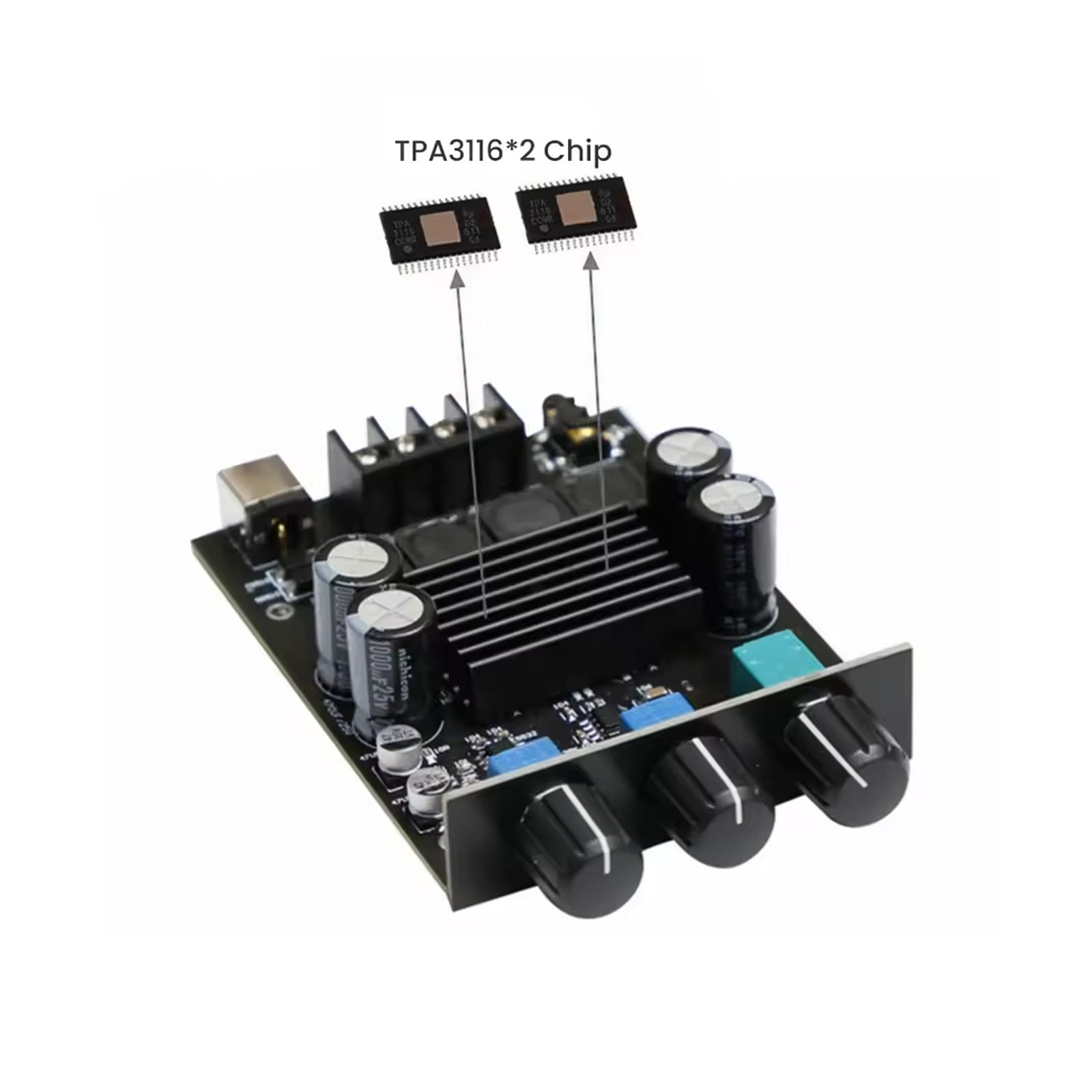Amplificateur AIYIMA TPA3116 5.0 2x100W Class D stéréo audio